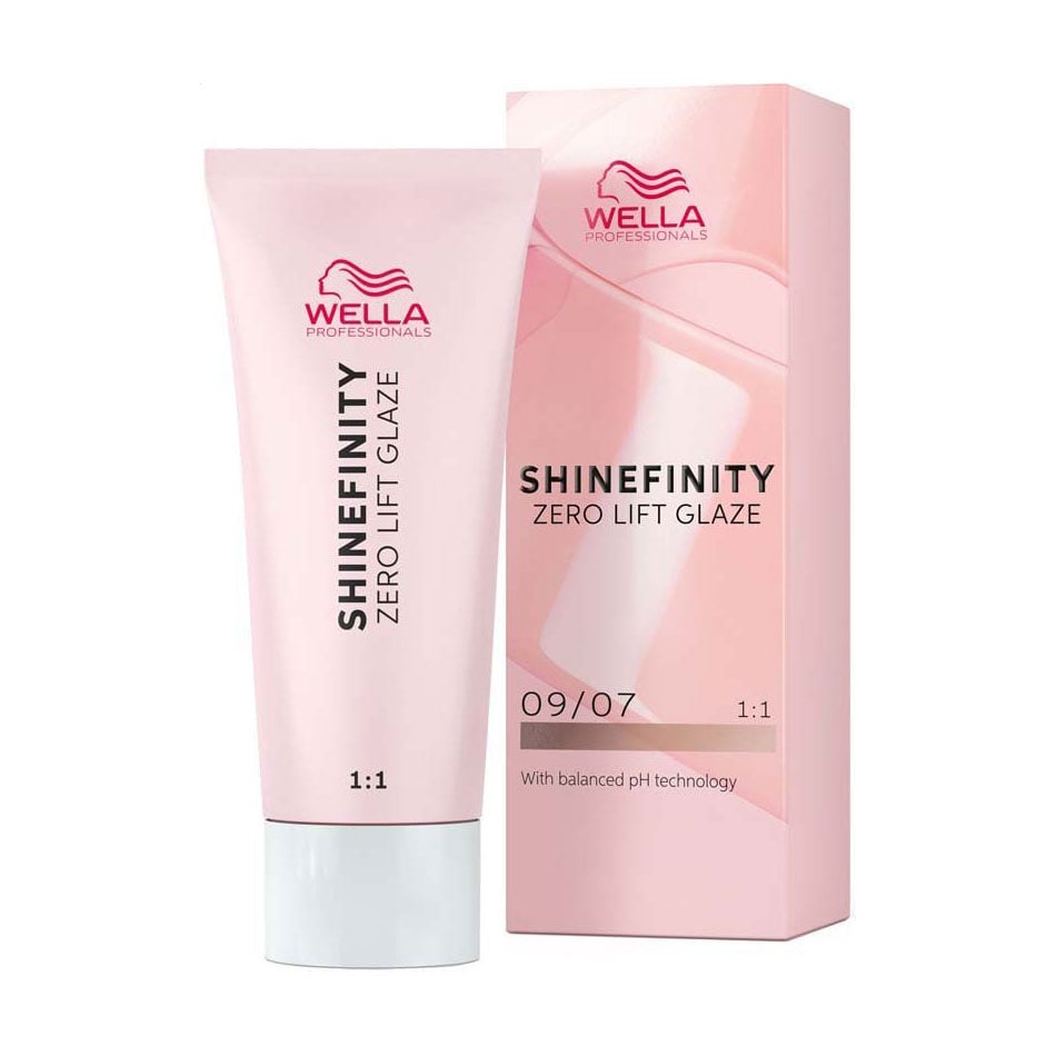 Уцінка! Фарба для волосся Wella Professionals Shinefinity Zero Lift Glaze 09/07, 60 мл
